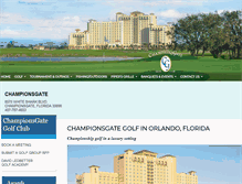Tablet Screenshot of championsgategolf.com